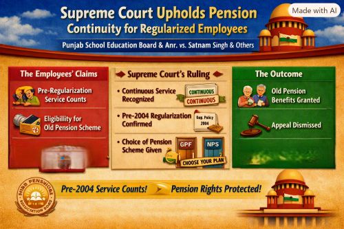 Pre-Regularisation Service Counts for continuity in service & pension benefits