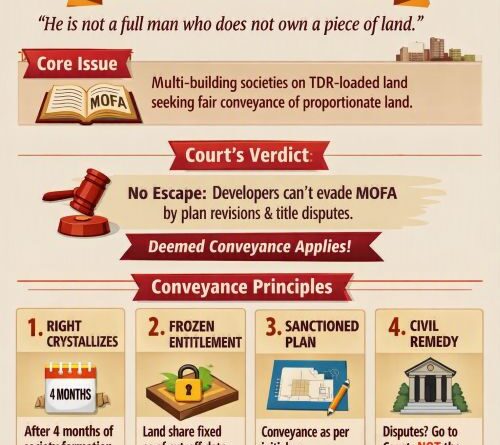 Conveyance – From Plinth to Proportionate Fair Land Division for Multiple Buildings