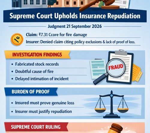 Supreme Court Upheld Repudiation of Fire Insurance Claim