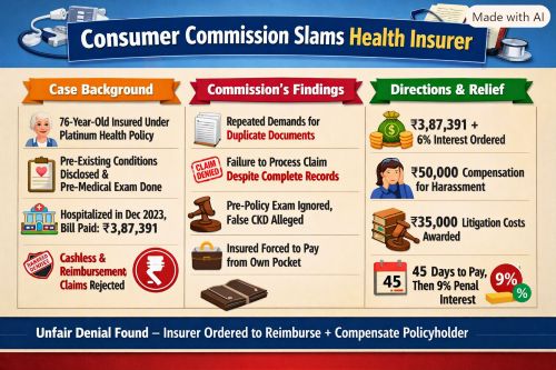 Cashless Facility Denial and Repeated Documents Demand – Illegal