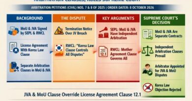 Cross-Border Contracts & Doctrine of Separate Arbitration Agreements