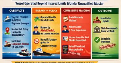 Repudiation of Marine Hull Insurance Claim for Unqualified Master, Territorial Breach