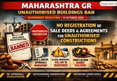 Ban on Sale Deed Registration of Unauthorised Buildings