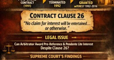 Supreme Court – Arbitrator Cannot Grant Interest Contrary to the Contract